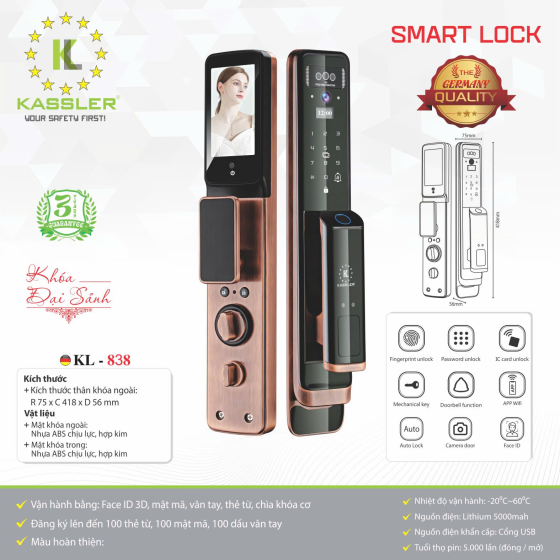 Khóa thông minh Kassler KL-838