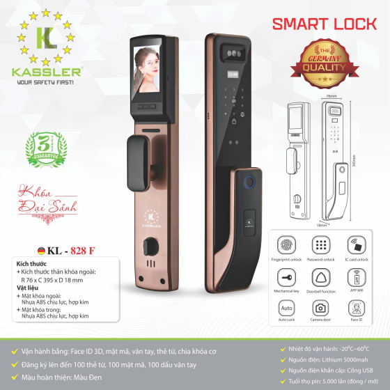 Khóa điện tử thông minh Kassler KL-828F