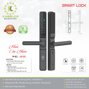 Khóa Cửa Nhôm Kassler KL-68BL